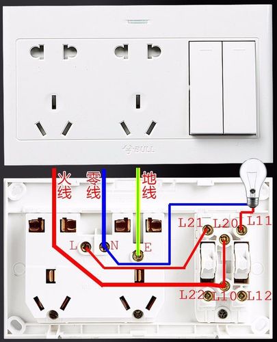 公牛三控三开的开关怎么接两火线两零零线