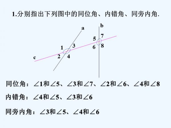 什么是内错角定义