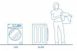洗衣机高度一般多少尺寸