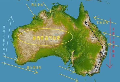 澳大利亚气候类型及分布特点