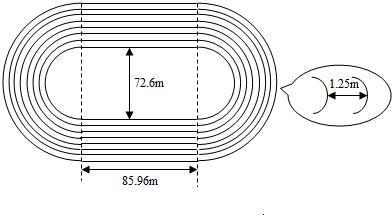 小学标准跑道一圈多少米