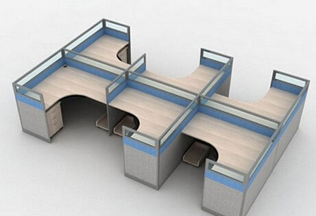 美观大方又实用的屏风办公桌