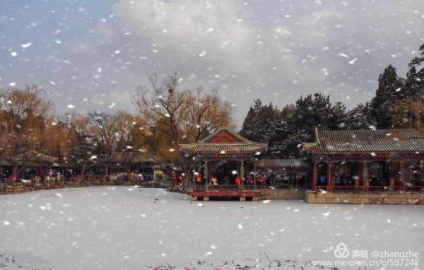 一下雪北京就变成了北平出自哪