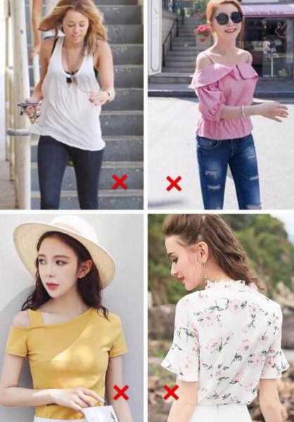 女生圆肩穿什么衣服好看