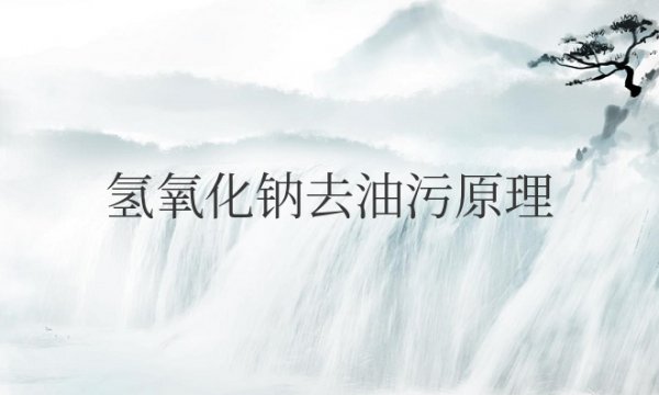 氢氧化钠去油污原理是化学变化吗