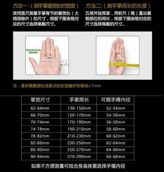 手掌宽7cm戴多大手镯