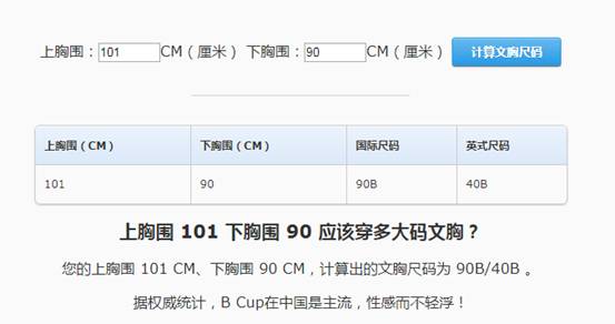 上胸围100下胸围90穿什么码