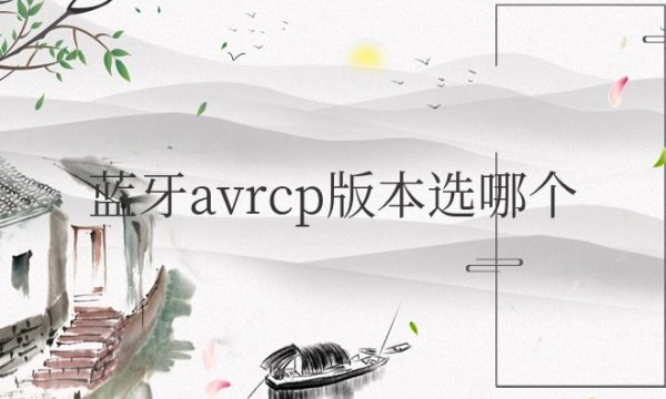 蓝牙avrcp版本选哪个音质好