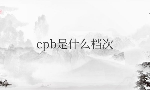 cpb是什么档次的化妆品