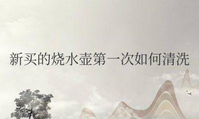 新买的烧水壶第一次如何清洗消毒 如何清洗消毒新购买的烧水壶？