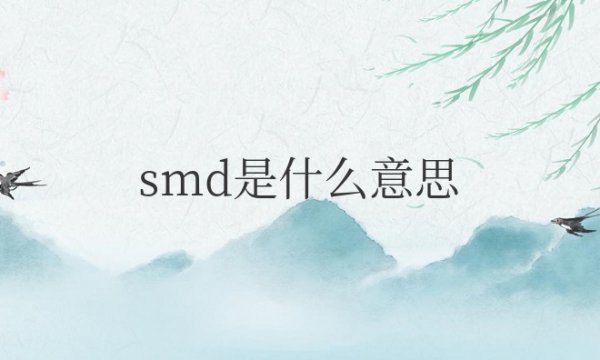 smd是什么意思啊中文