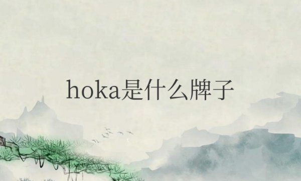 hoka是什么牌子中文叫什么