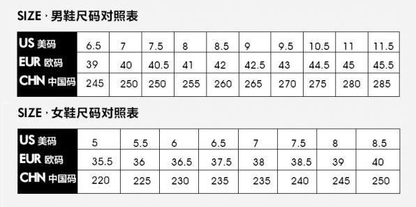 美码8码是中国的多大码鞋子