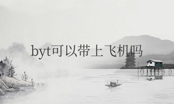 byt可以带上飞机吗