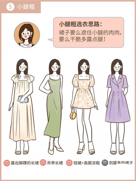 不同身材的姑娘如何选择衣服